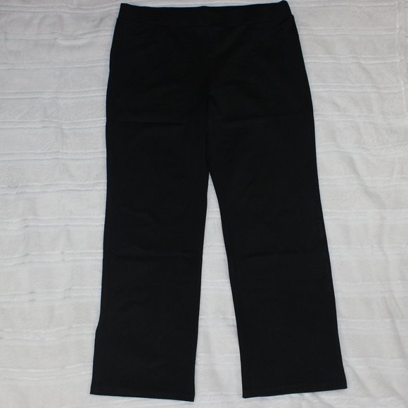 Straight semi-fitted pull-on pant Adult Women XL Black - Picture 3 of 4